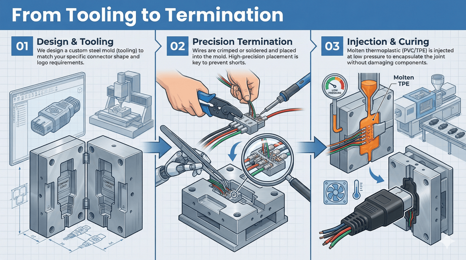 Cable Overmolding Process