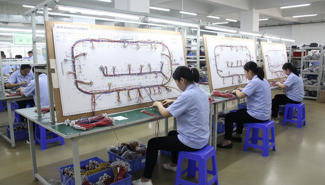 Technician working on a nailboard